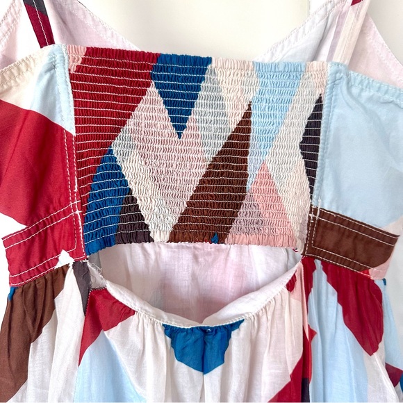 Banana Republic Colorful Geometric Maxi Dress Size 2 - Picture 7 of 16